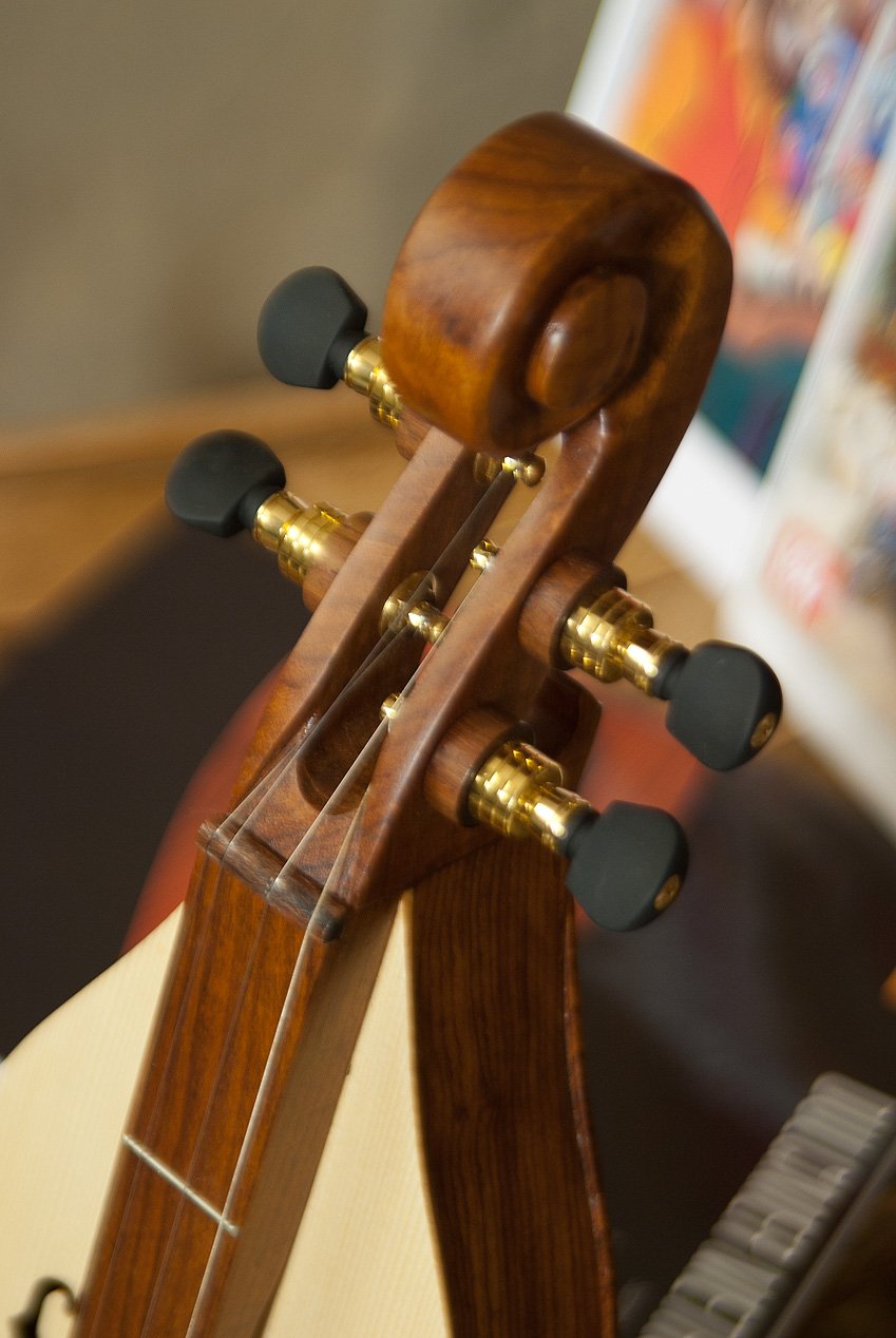 Roosebeck Emma Mountain Dulcimer 4-String Vaulted Fretboard Spruce F-Holes