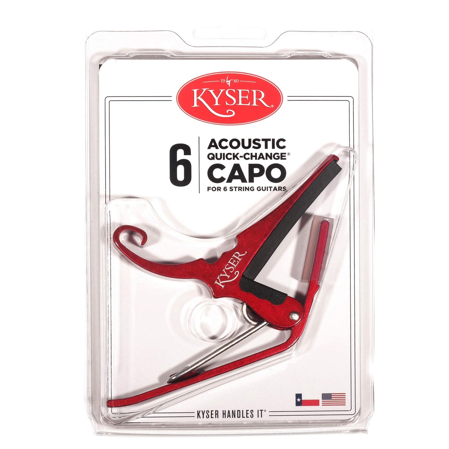 KG6R Kyser Quick Change Capo Red