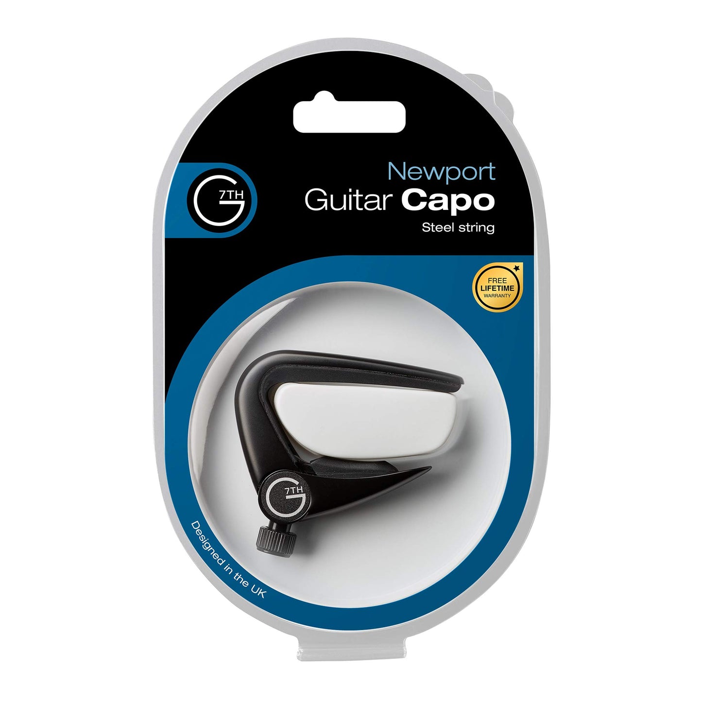 G7th Newport Series Guitar Capo (C31020), 6 String, Black