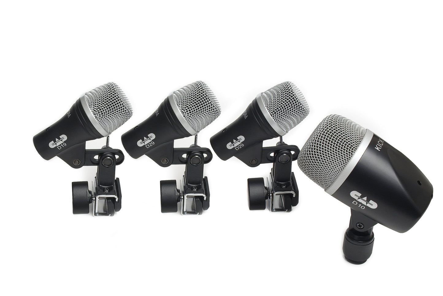 CAD Audio Stage4 4-Piece Drum Mic Pack - Includes Kick Mic, Snare Mic and 2 Tom Mics