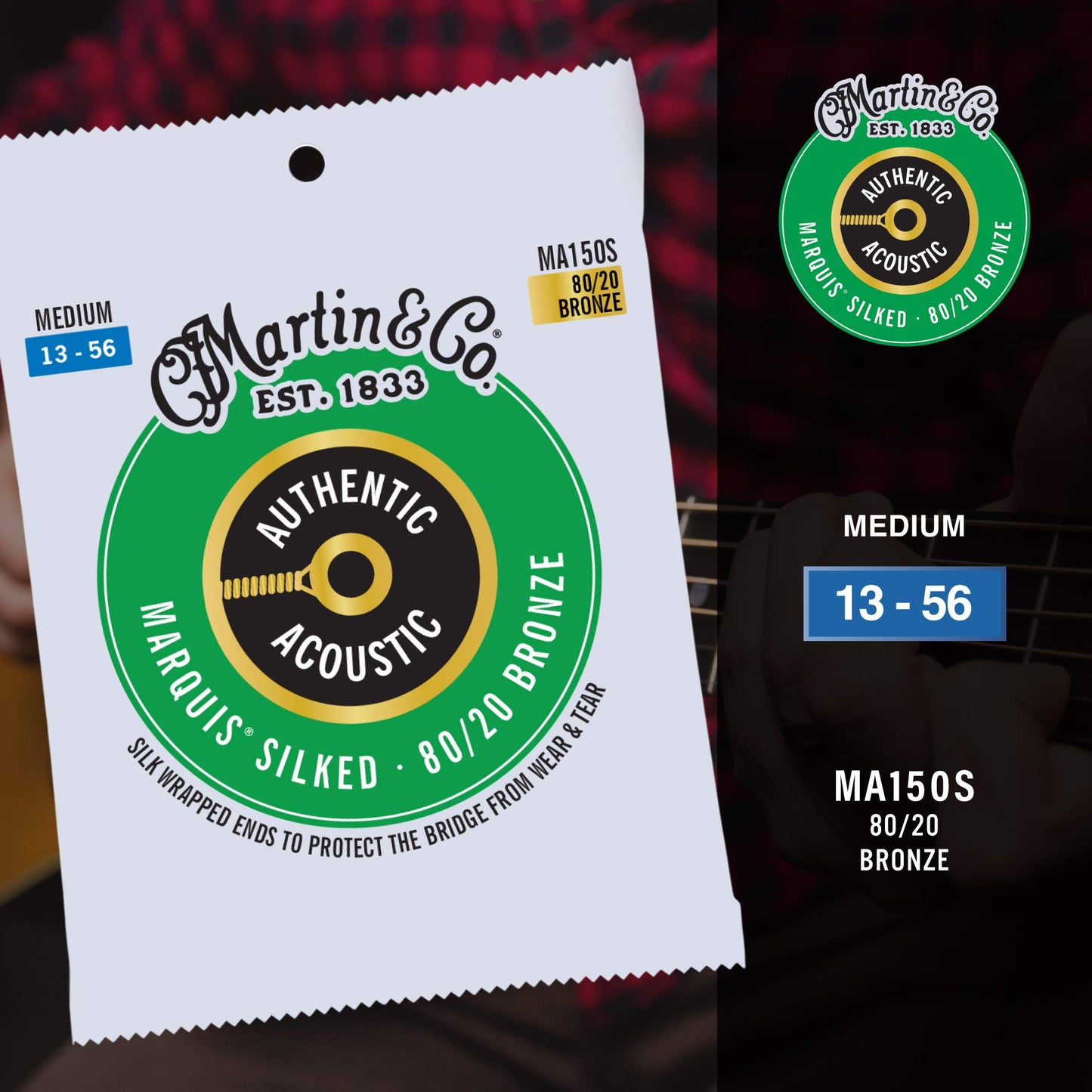 Martin Authentic Acoustic Guitar Strings - Marquis Silked