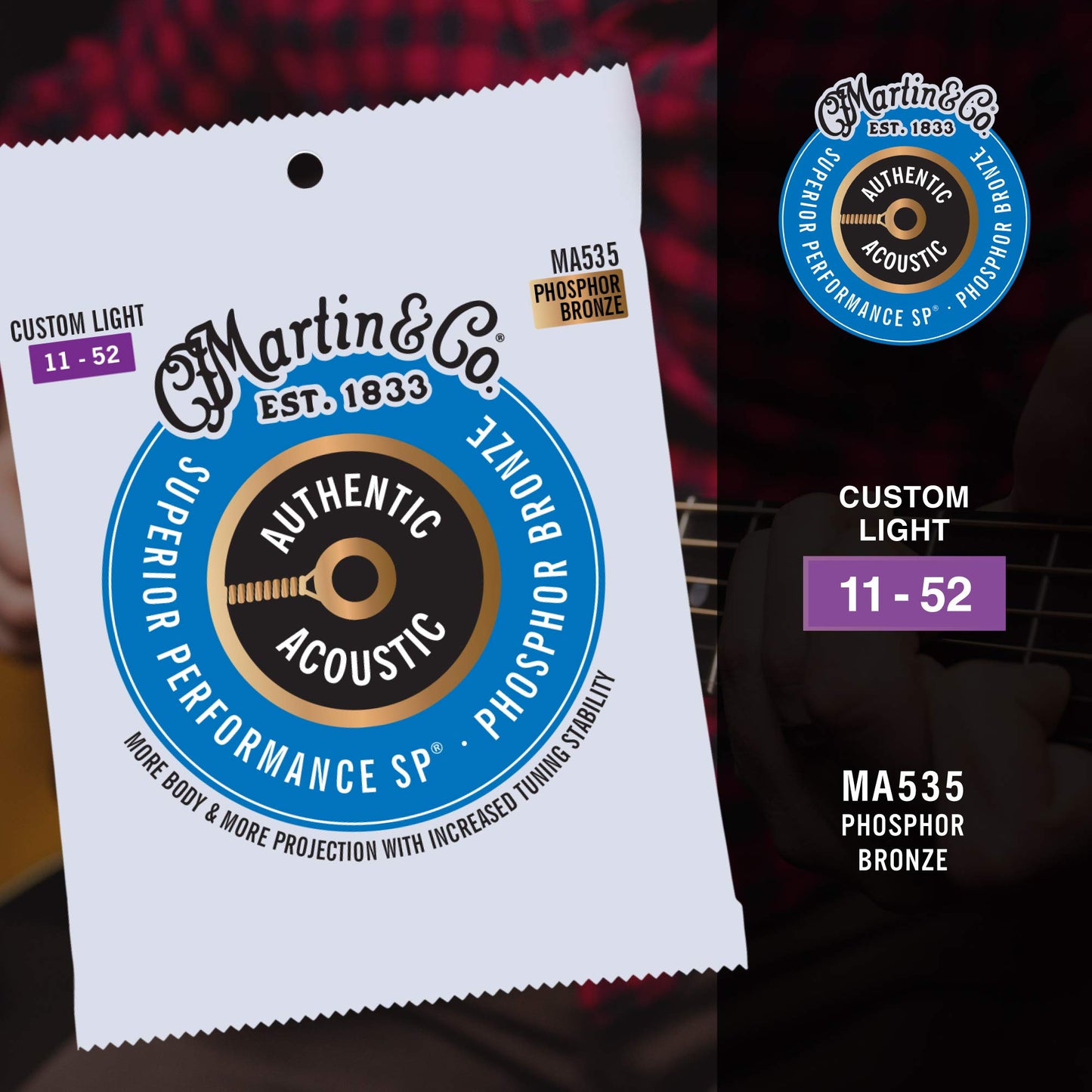 Martin Authentic Acoustic Guitar Strings - Superior Performance