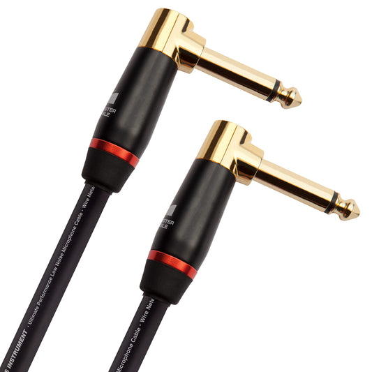 Monster Prolink Monster Bass Instrument Cable - 8 in - Right Angle to Right Angle