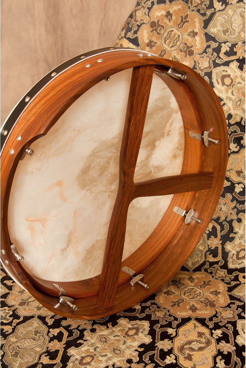 Bodhran, 16"x3.5", Tune, Rosewood, T-bar