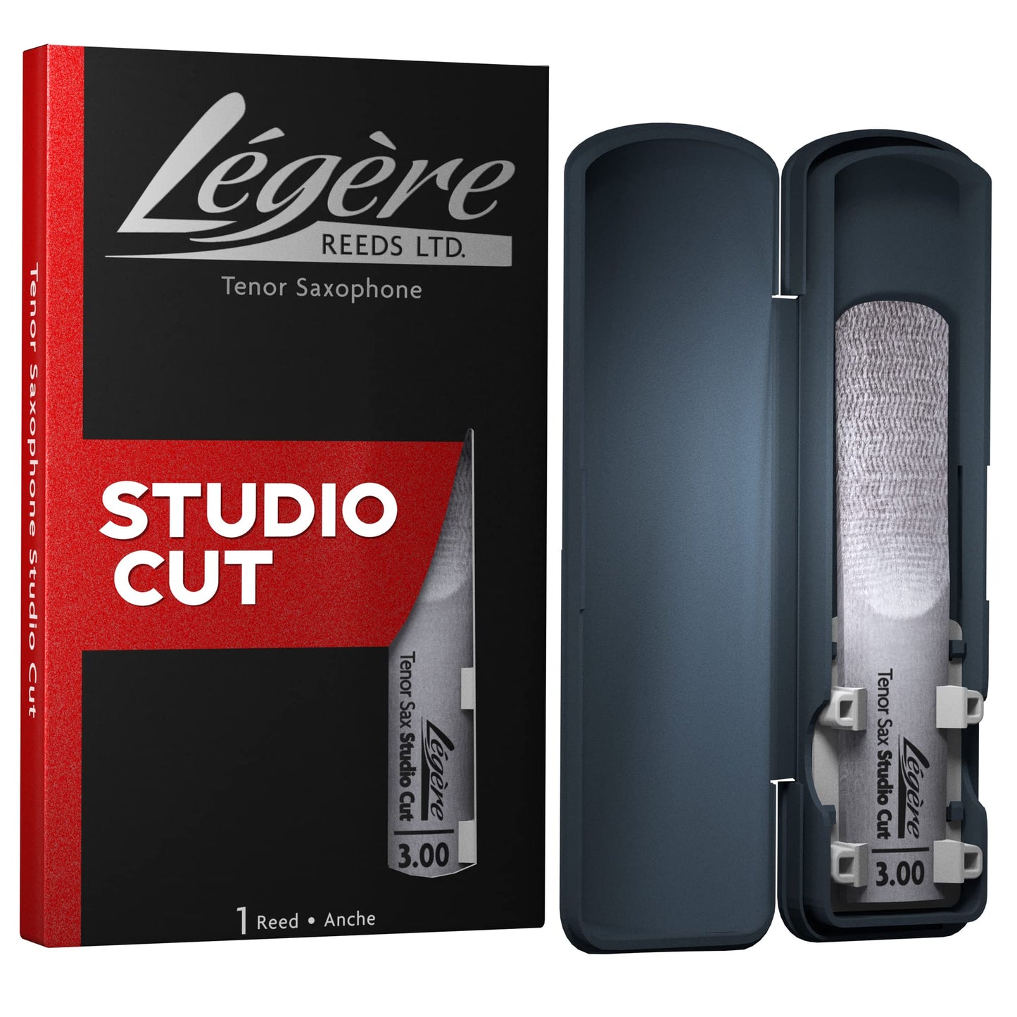 Légère Reeds - Tenor Saxophone Reed, Studio Cut, Strength 3.00 (TSS3.00) - Premium Synthetic Woodwind Reed