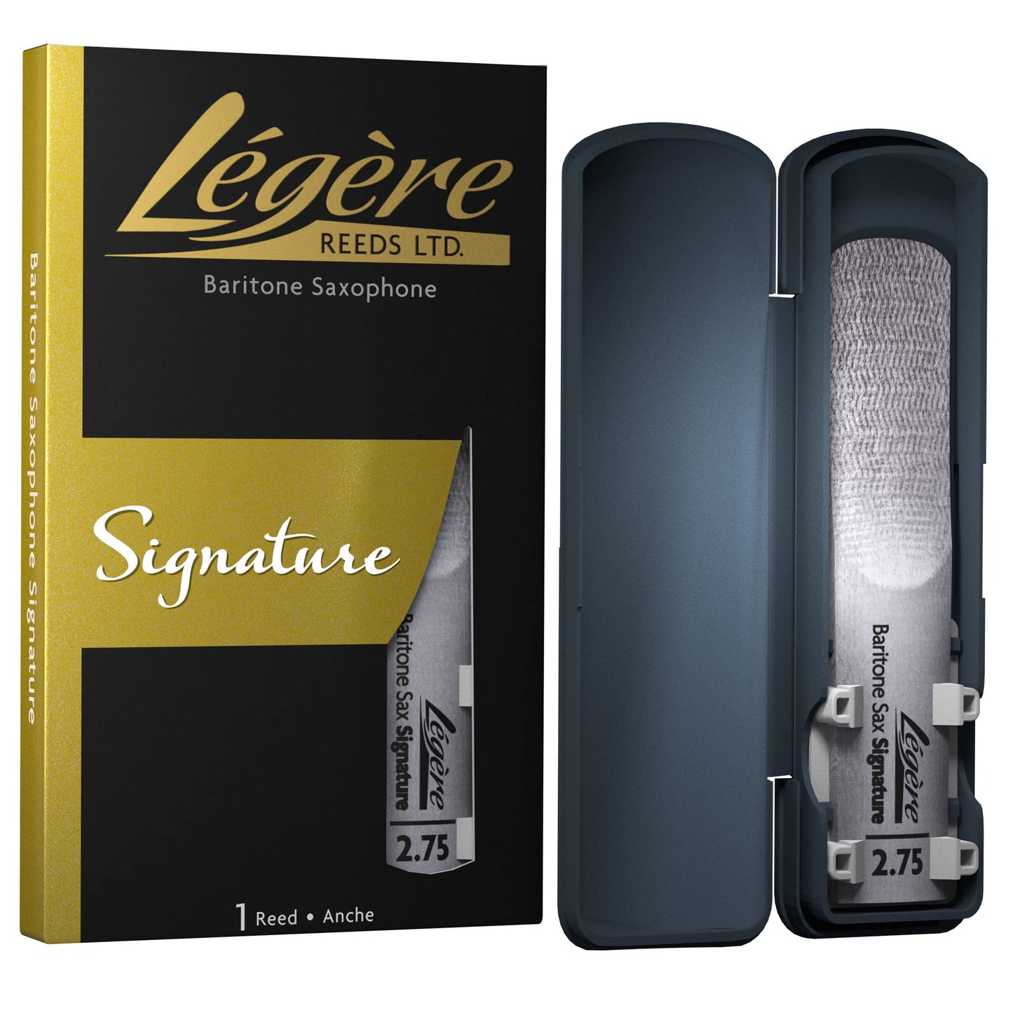 Légère Reeds - Baritone Saxophone Reed, Signature, Strength 2.75 (BSG2.75) - Premium Synthetic Woodwind Reed