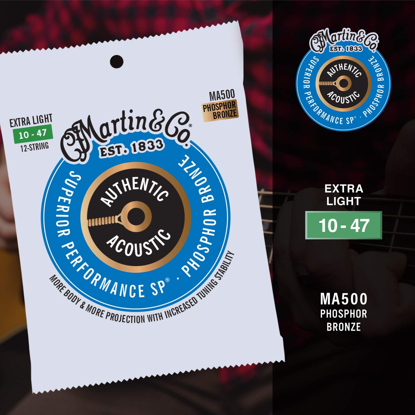 Martin Authentic Acoustic Guitar Strings - Superior Performance