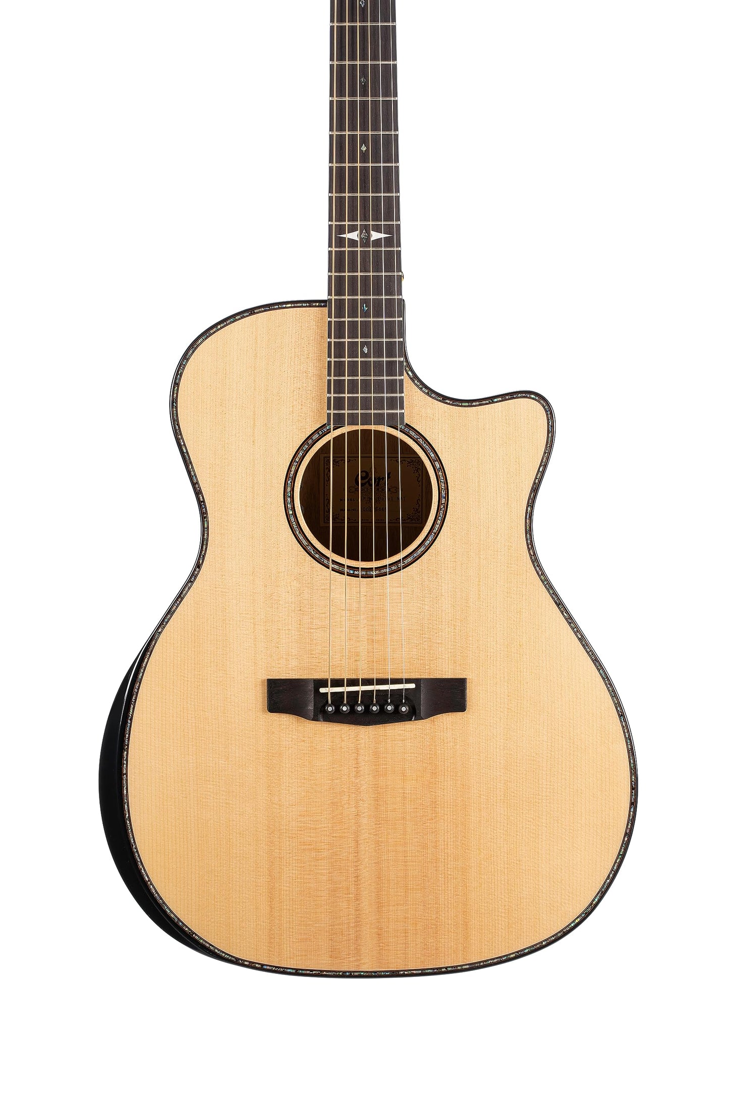 Cort 6 String Acoustic-Electric Guitar, Right, Natural Glossy, Full (GAMYBEVELNAT-U)