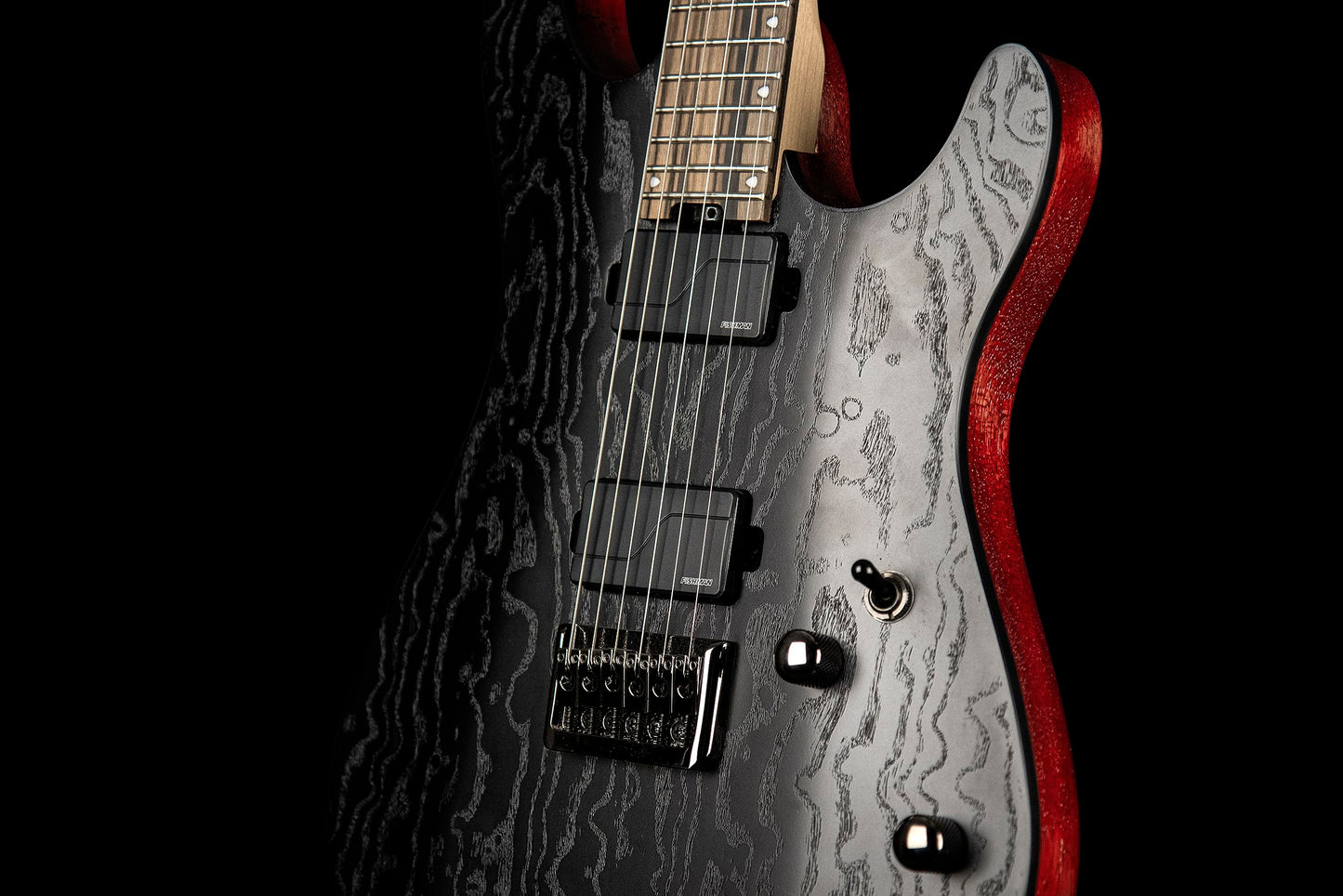 Cort KX Series 500 Electric Guitar, Etched Black.