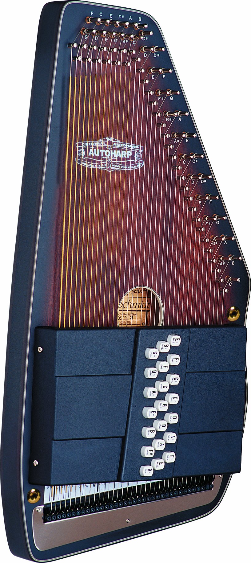 Autoharp by Oscar Schmidt OS11021AE "Americana" 21 Chord Acoustic/Electric Autoharp with Fine Tuning System