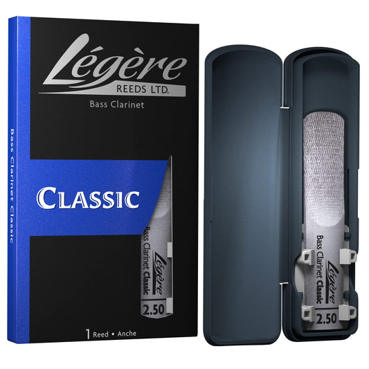 Légère Reeds - Bass Clarinet Reed, Classic, Strength 2.50 (BC2.50) - Premium Synthetic Woodwind Reed