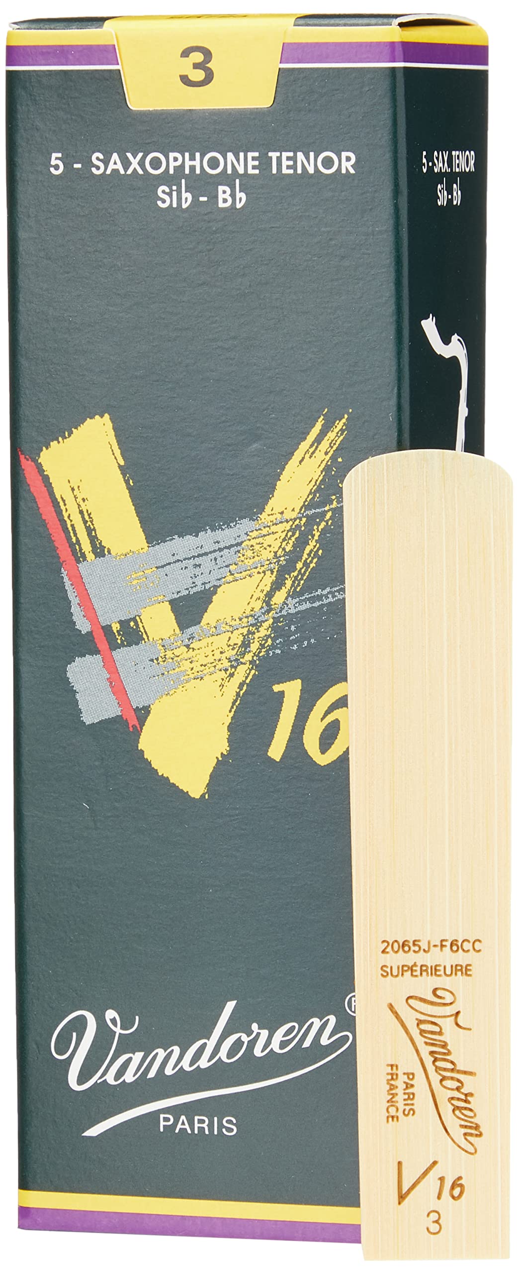 Vandoren Tenor Sax V16 Reeds Strength #3; Box of 5