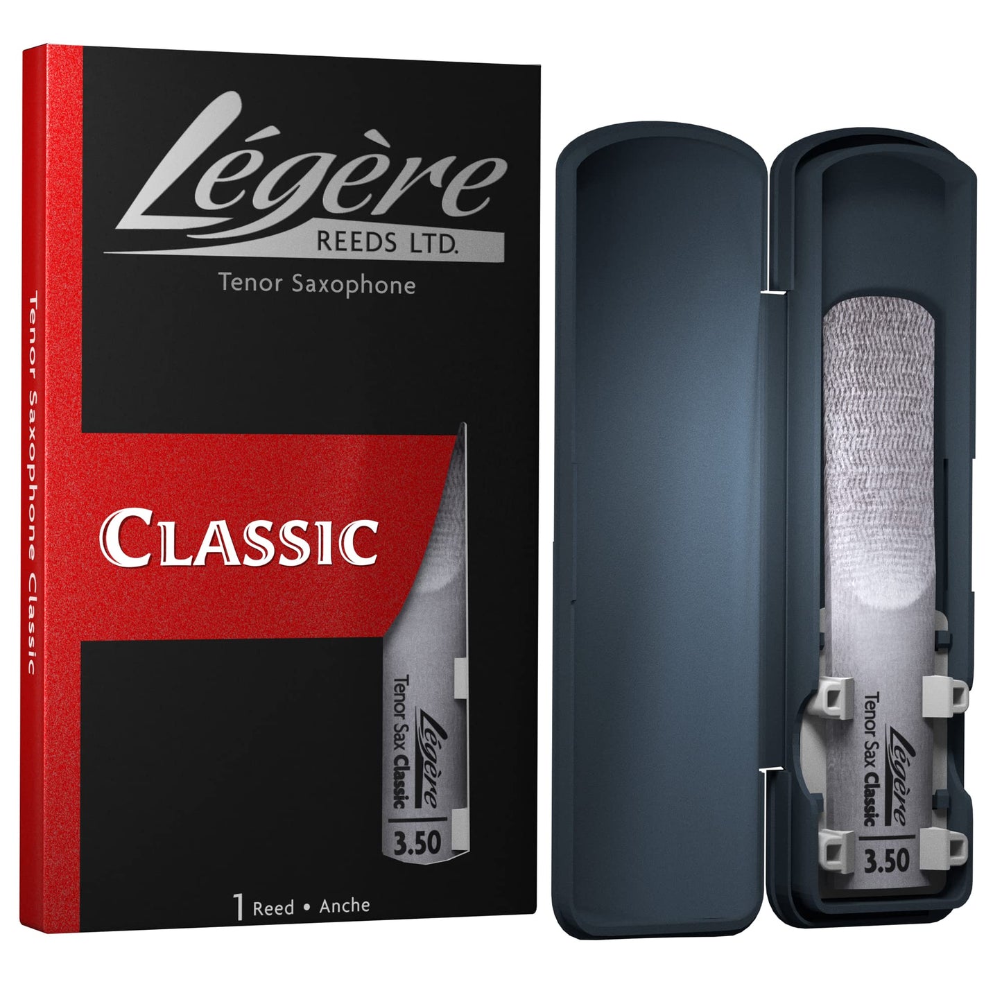 Légère Reeds - Tenor Saxophone Reed, Classic, Strength 3.50 (TS3.50) - Premium Synthetic Woodwind Reed