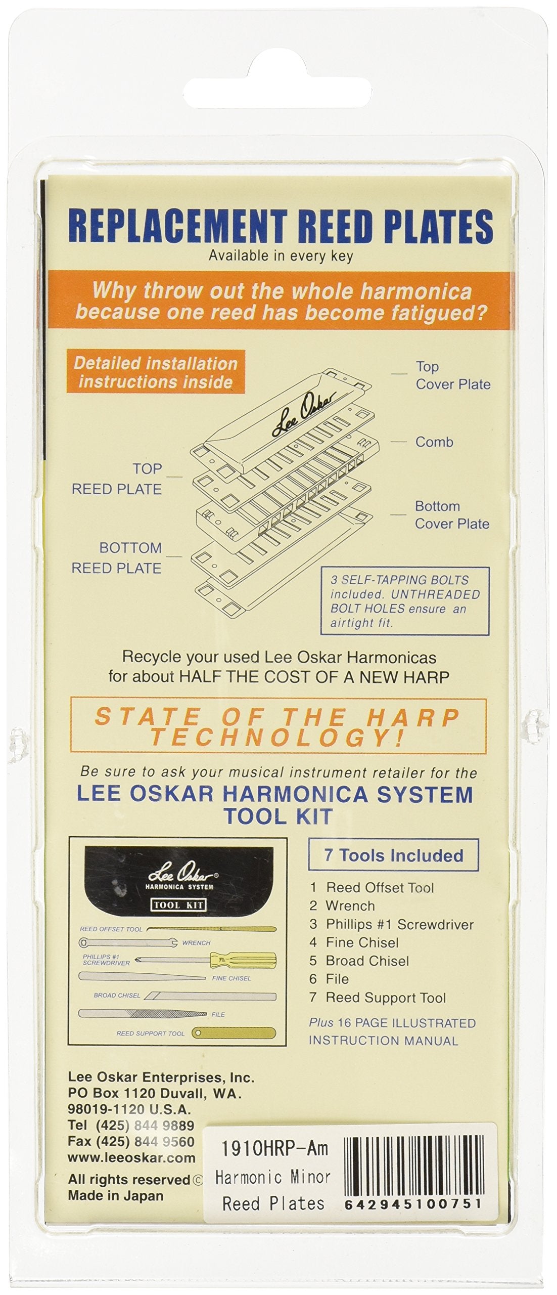 Lee Oskar Harmonicas Harmonica (1910HRP)