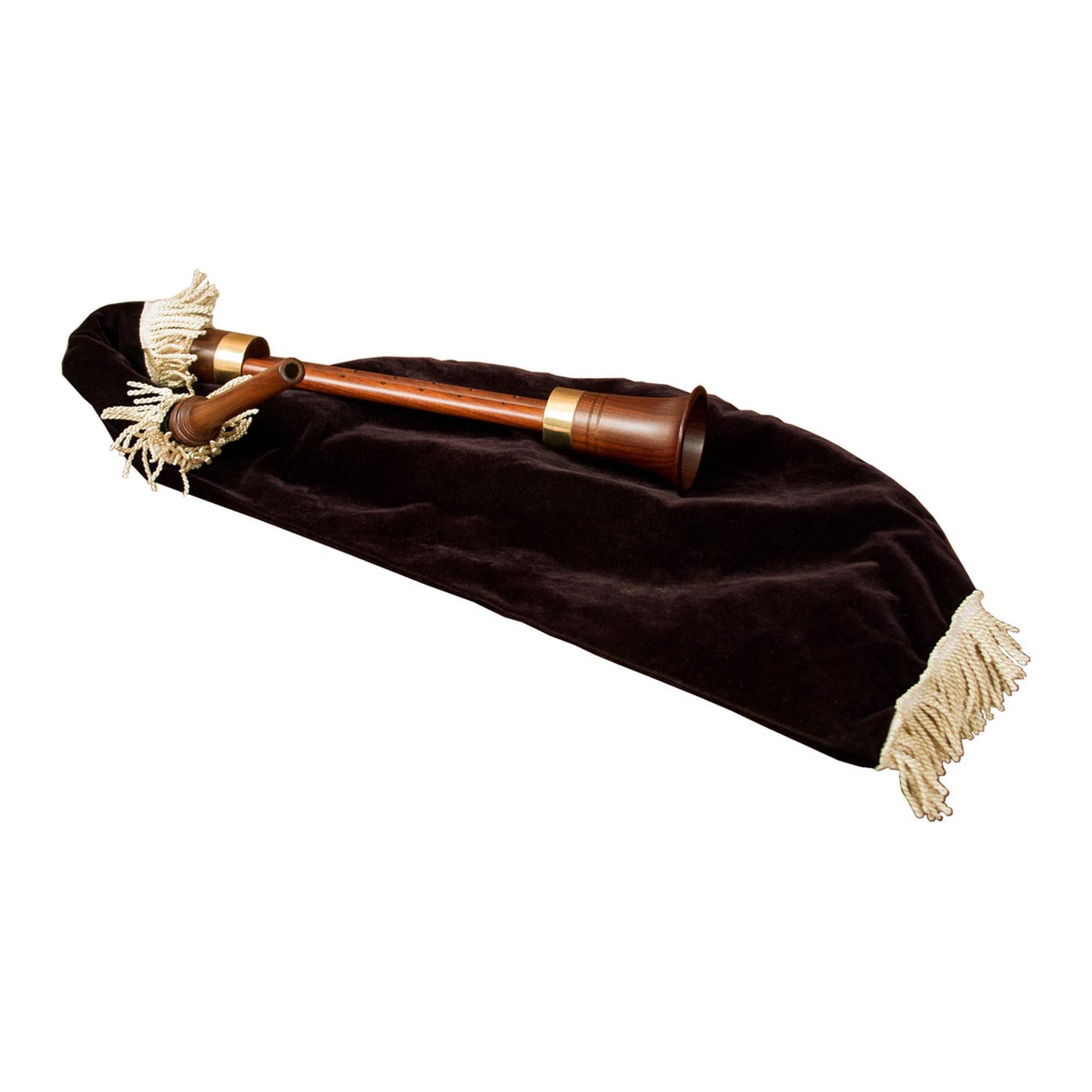 Roosebeck Sheesham Mediterranean Bagpipe w/ Twin Chanters & Black Velvet Cover BGMPR