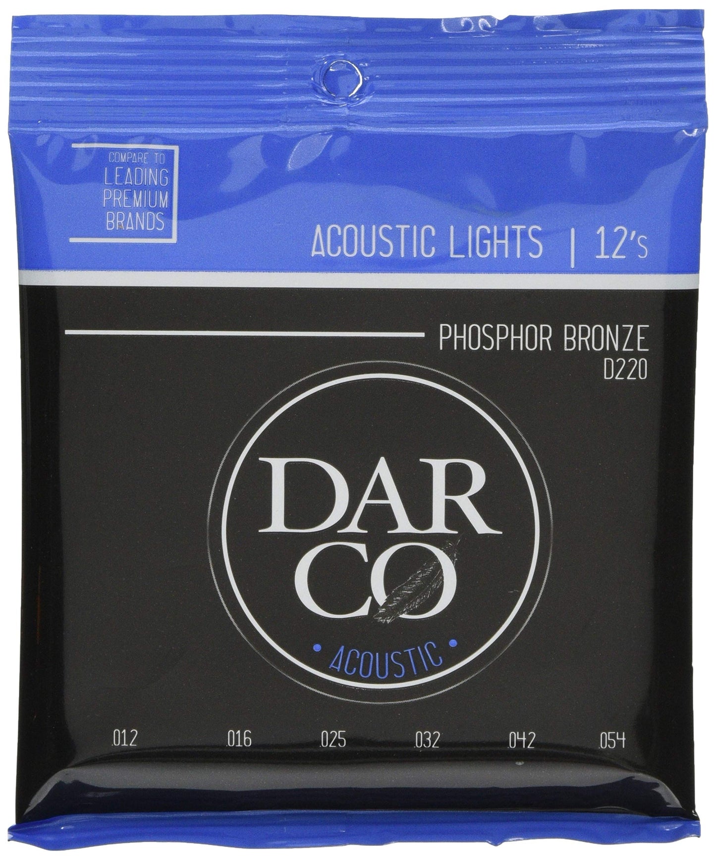 Darco Acoustic Strings, 92/8, 6 String, Light