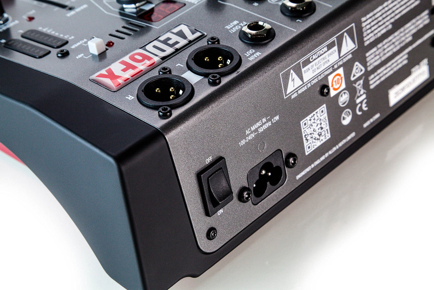 Allen & Heath ZED6FX, with guitar DI high impedance inputs (AH-ZED6FX)