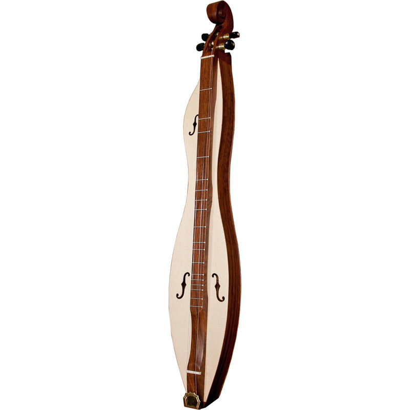 Roosebeck DMCRT4 4-String Cutaway Mountain Dulcimer, F-Hole Openings and Scrolled Pegbox