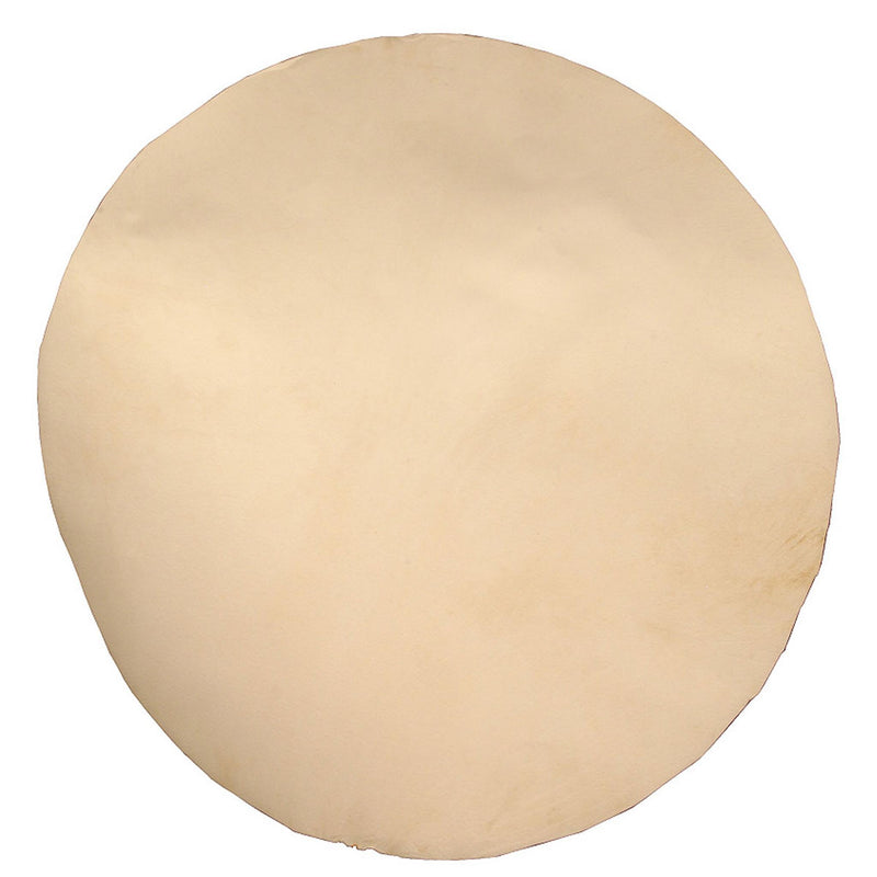 Natural Goatskin, White, 18", Thick