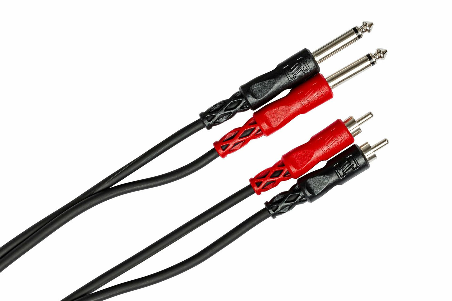 Hosa CPR-204 Stereo Interconnect, Dual 1/4 Inch TS to Dual RCA, 13 Feet