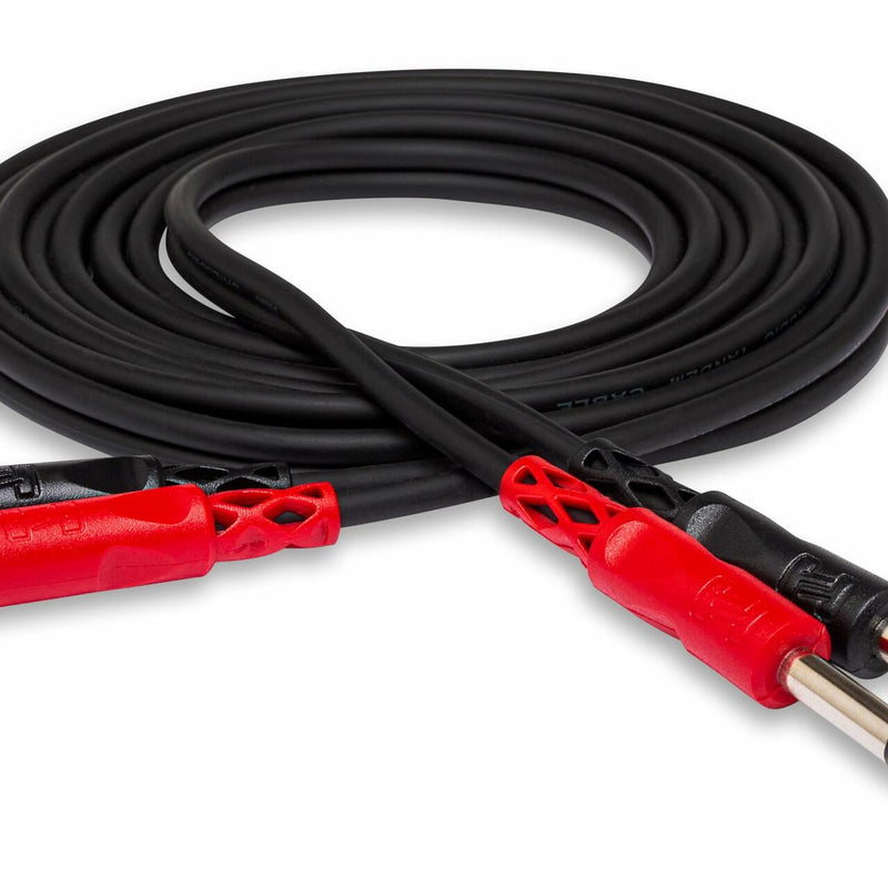 Hosa CPR-204 Stereo Interconnect, Dual 1/4 Inch TS to Dual RCA, 13 Feet