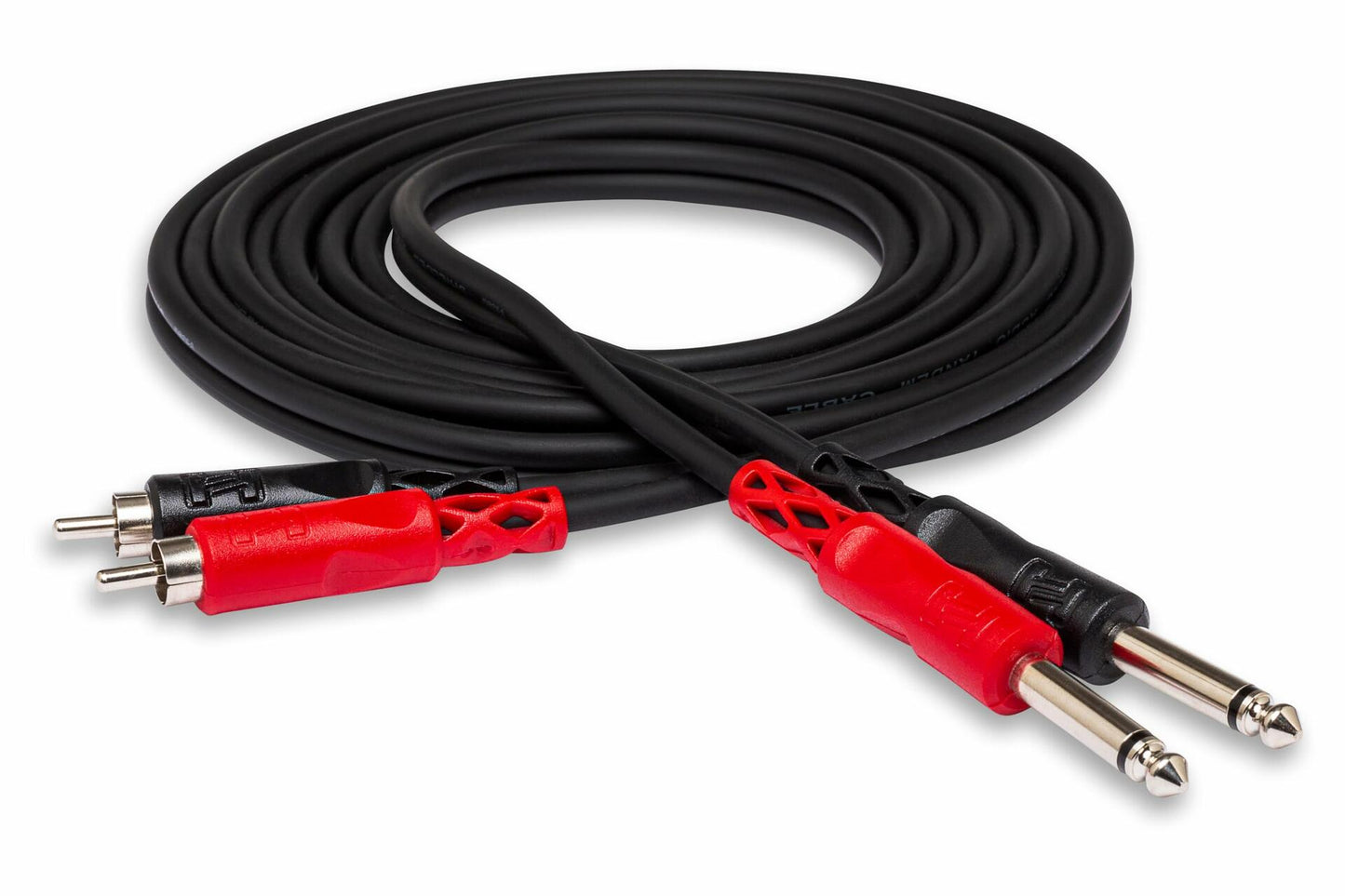 Hosa CPR-204 Stereo Interconnect, Dual 1/4 Inch TS to Dual RCA, 13 Feet