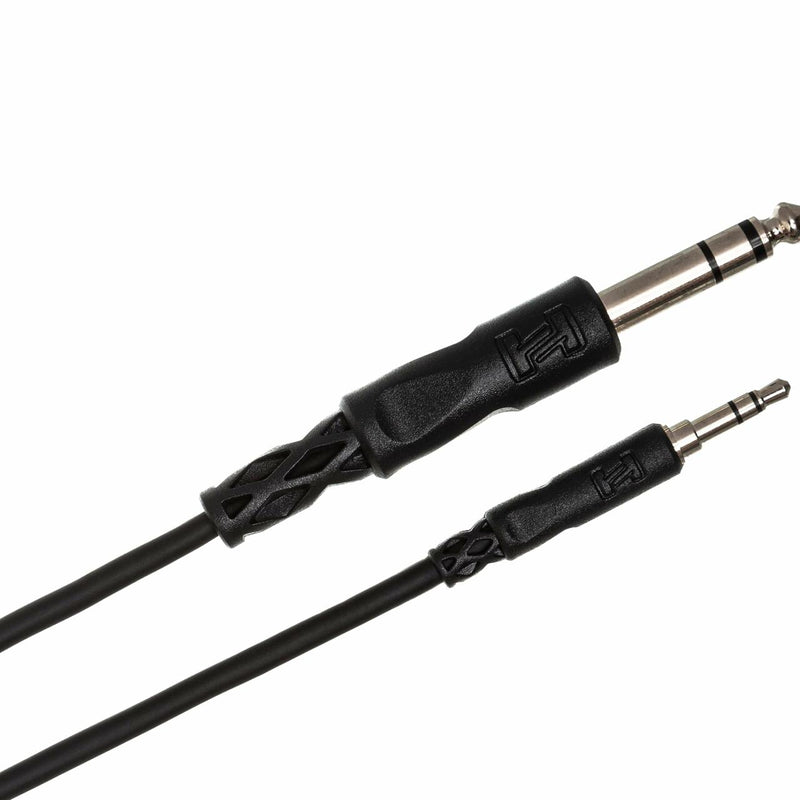 Hosa CMS-110 Stereo Interconnect, 3.5 mm TRS to 1/4 Inch TRS, 10 Feet