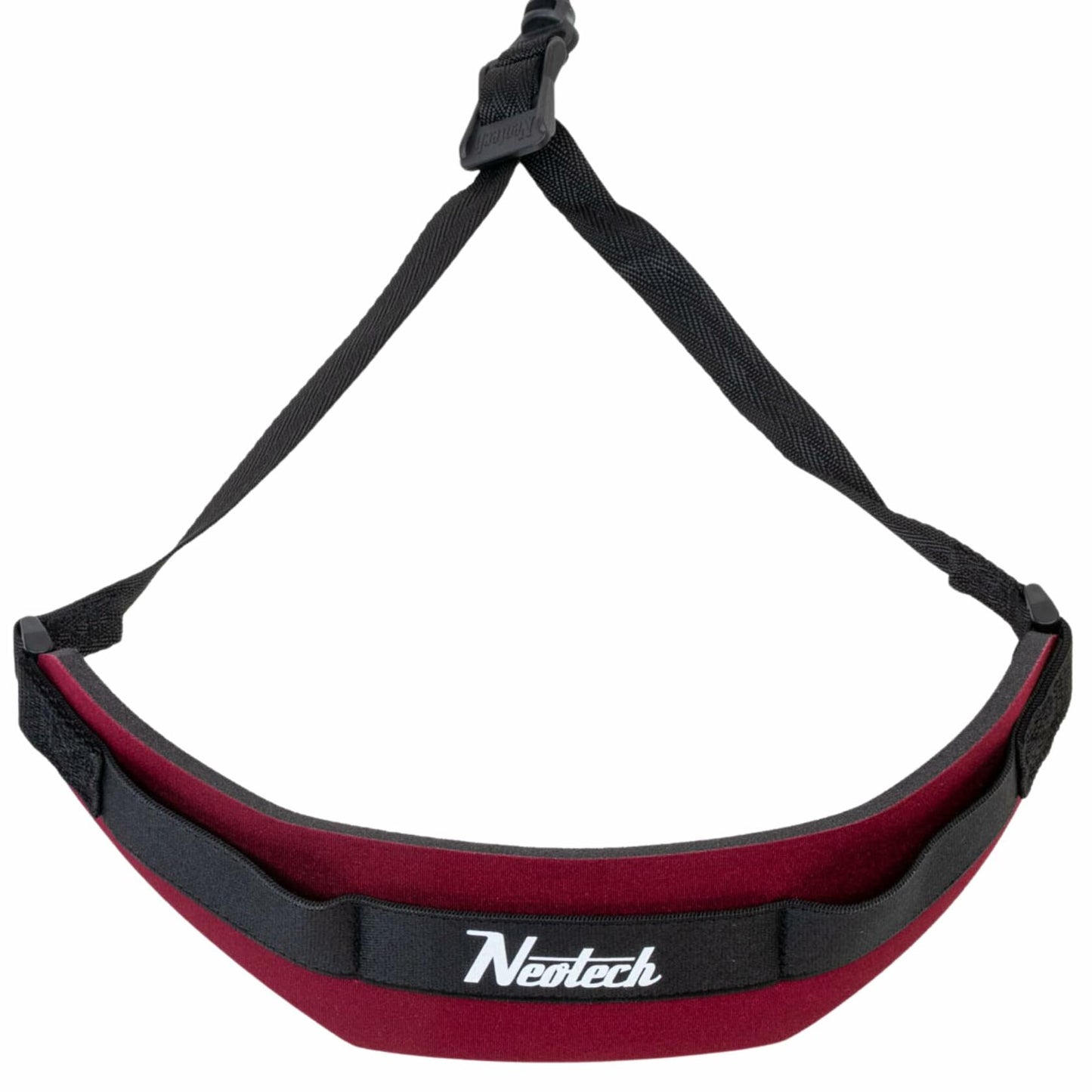 Neotech Saxophone Swivel Hook Neck Strap Soft Sax Padded for Alto Tenor Baritone Soprano – (Regular, Wine) - Made in USA