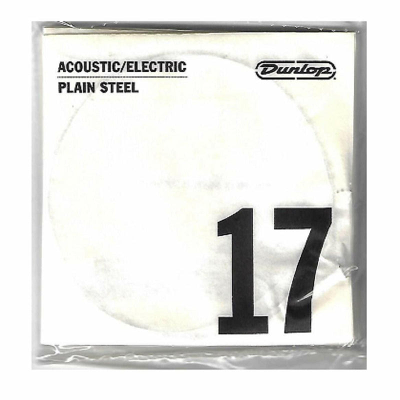 Jim Dunlop DPS17 17 Gauge Plain Steel Electric Guitar B or G String (Single)