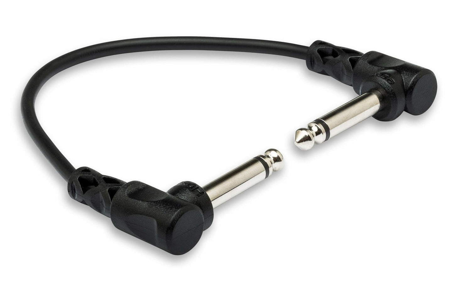 Hosa CFS-606 Molded Right-angle to Same Guitar Patch Cable, 6 Inches, 6 pieces