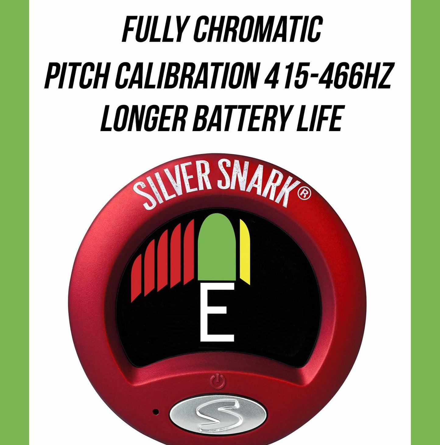 SNARK 2 Clip-on All Instrument Tuner-Red/Silver (SILRED)