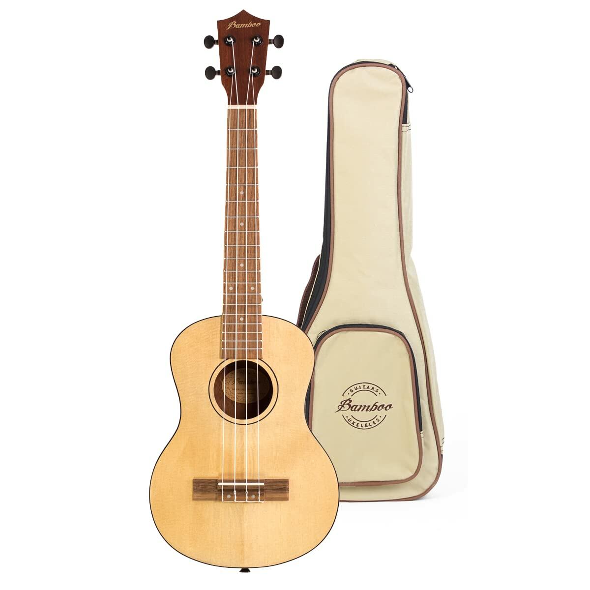 Bamboo Natural Classic Tenor Ukulele with Gig Bag