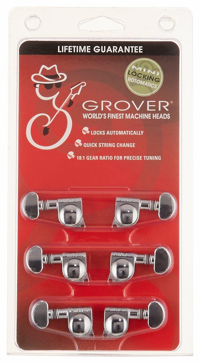 Grover 406C Mini Locking Rotomatic Tuners - 3+3 - Chrome