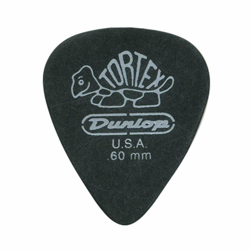 Dunlop 488R.60 Tortex® Pitch Black, .60mm, 72/Bag