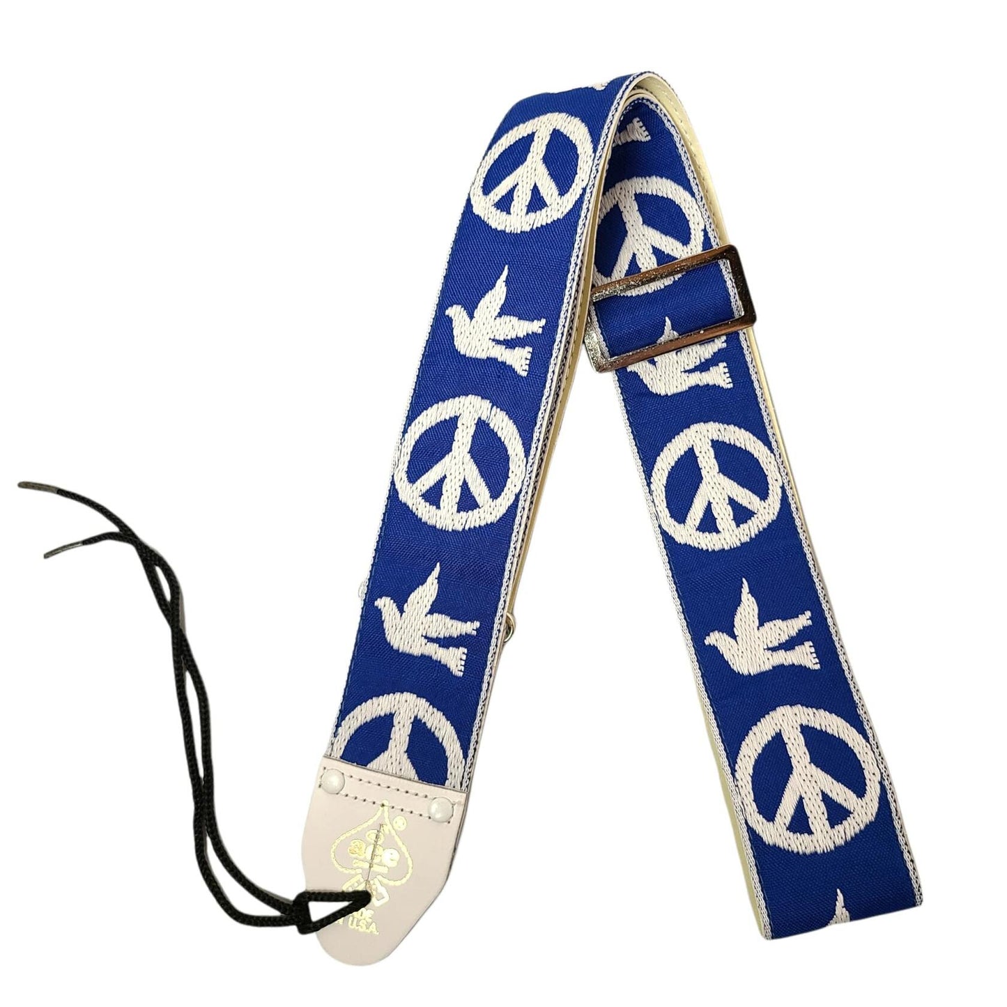 Ace Vintage Reissue Guitar Strap by D’Andrea – Vintage Rock Style – Adjustable – Fits Electric, Acoustic & Bass