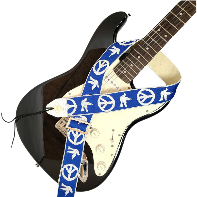Ace Vintage Reissue Guitar Strap by D’Andrea – Vintage Rock Style – Adjustable – Fits Electric, Acoustic & Bass