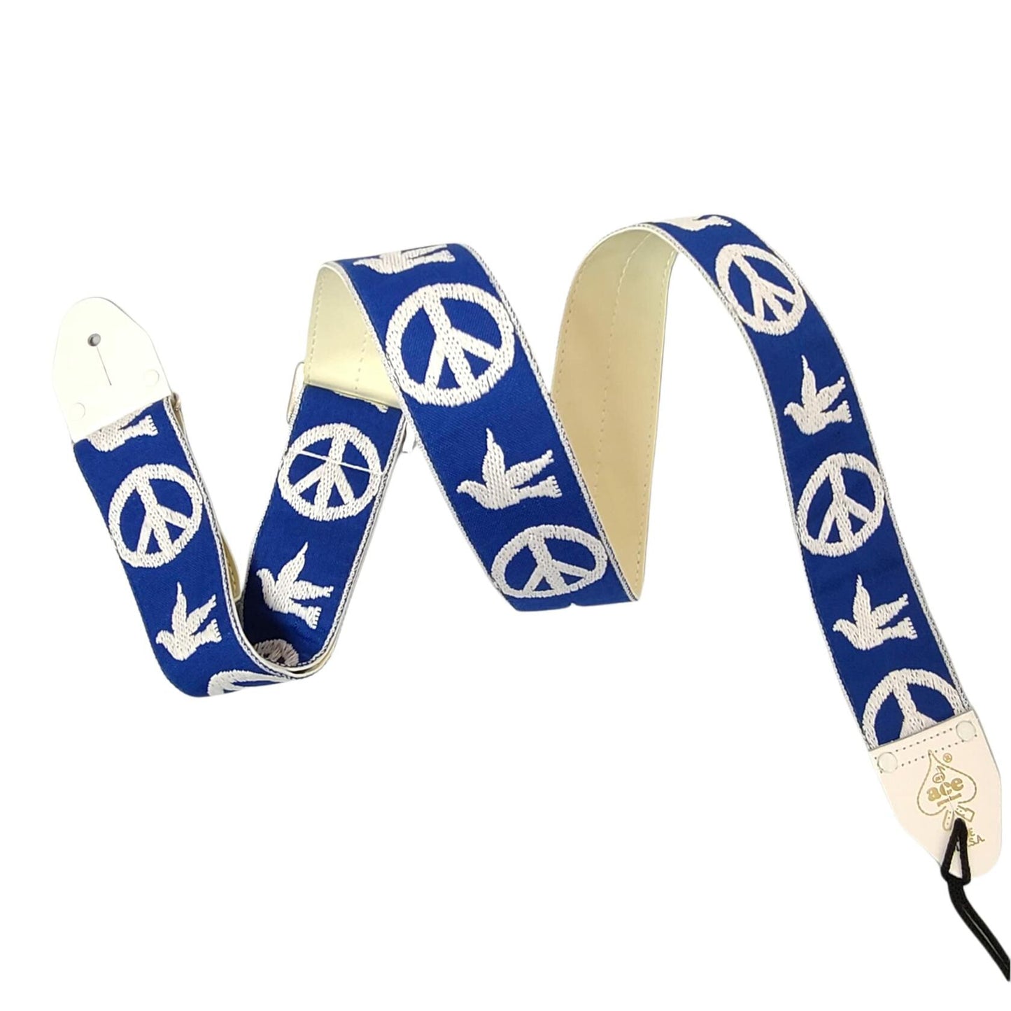 Ace Vintage Reissue Guitar Strap by D’Andrea – Vintage Rock Style – Adjustable – Fits Electric, Acoustic & Bass