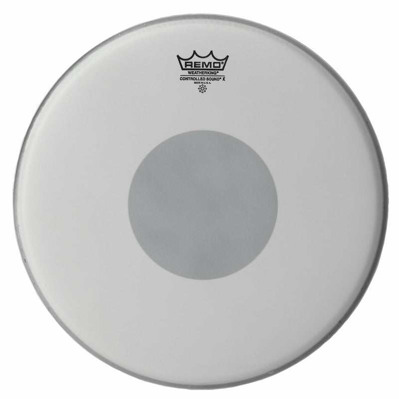 Remo CX011410 Controlled Sound X Drum Head, 14-Inch, Black Dot on Bottom