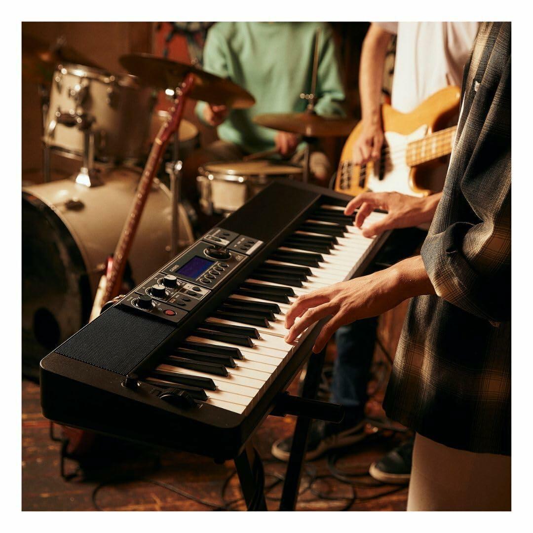 Casio Casiotone CT-S500 – 61-Key Touch-Responsive Portable Keyboard | 800 AiX Tones, DSP Effects, Bluetooth MIDI/Audio, 6-Track Recorder, USB, Line Outs, Casio Music Space App | Gig-Ready & Compact