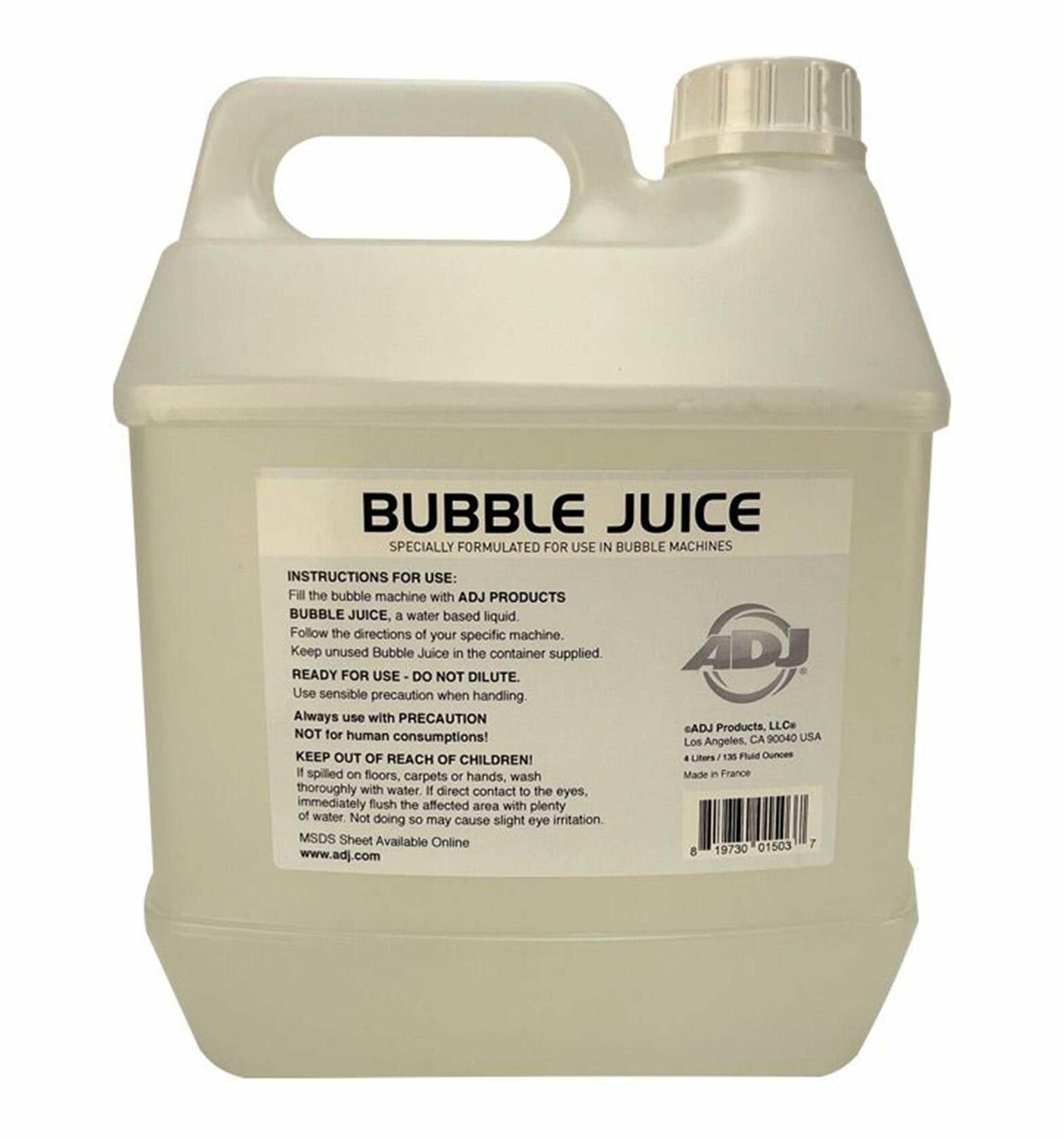 American DJ 1 gallon bubble juice for bubble machines