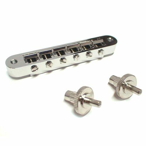 Grover - Tune-O-Matic - Electric Guitar Bridge - Chrome - Model 520C