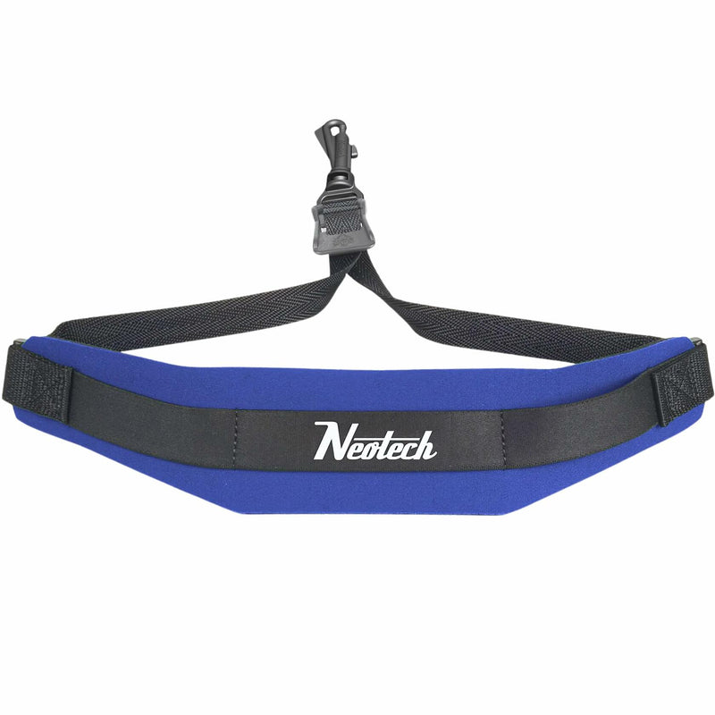 Neotech Saxophone Swivel Hook Neck Strap Soft Sax Padded for Alto Tenor Baritone Soprano – (Regular, Royal Blue) - Made in USA
