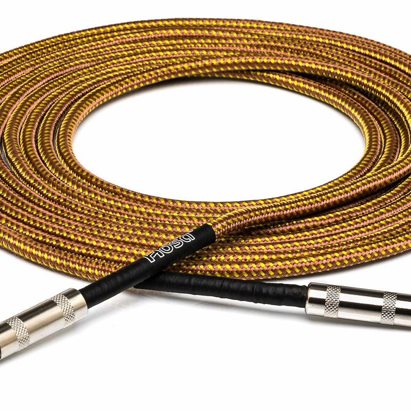 Hosa GTR-518 Tweed Guitar Cable, Hosa Straight to Same, 18 Feet