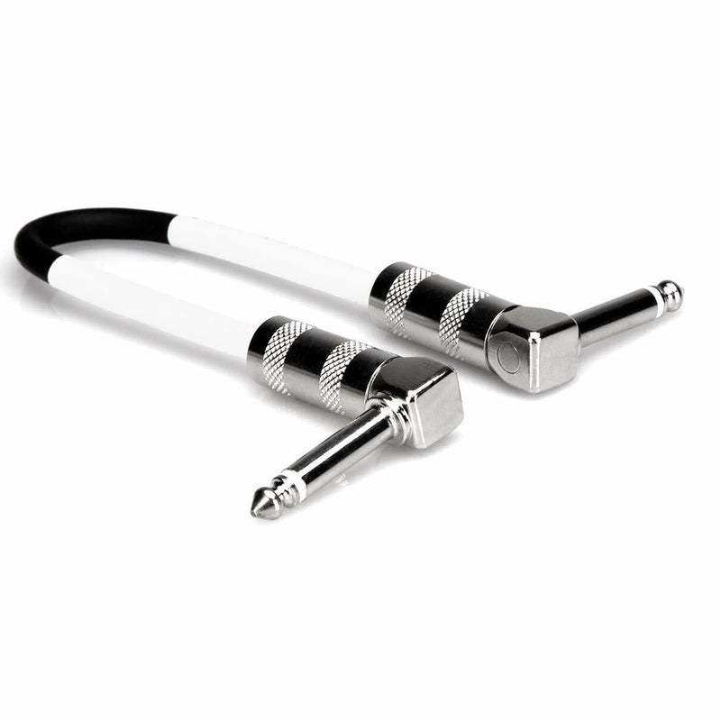 Hosa CPE-606 Guitar Patch Cable, Hosa Right-angle to Same, 6 Inches