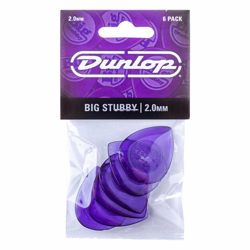Dunlop 475 Big Stubby Guitar Picks 2.0 mm 6-Pack
