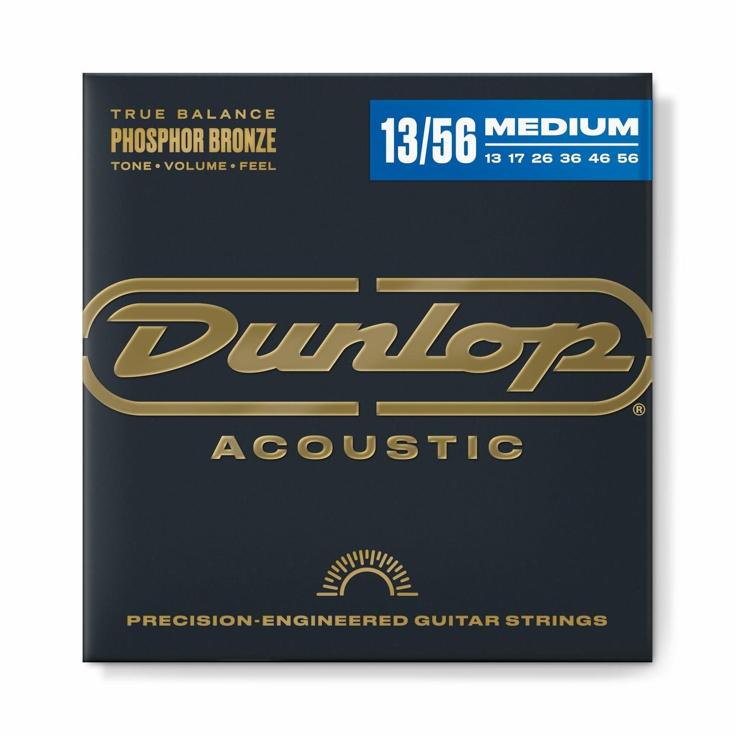 Dunlop DAP1356 Acoustic Phosphor Bronze Guitar Strings, Medium, .013–.056, 6 Strings/Set