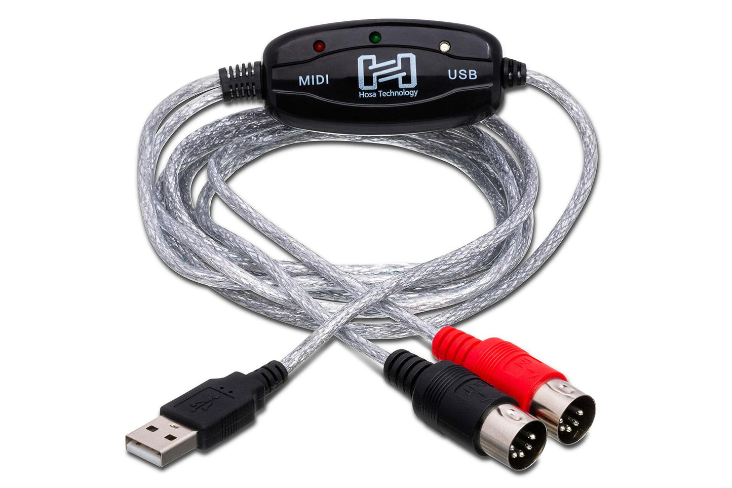 Hosa USM-422 TRACKLINK MIDI to USB Inchesterface, MIDI I/O to USB Type A, 6 Feet