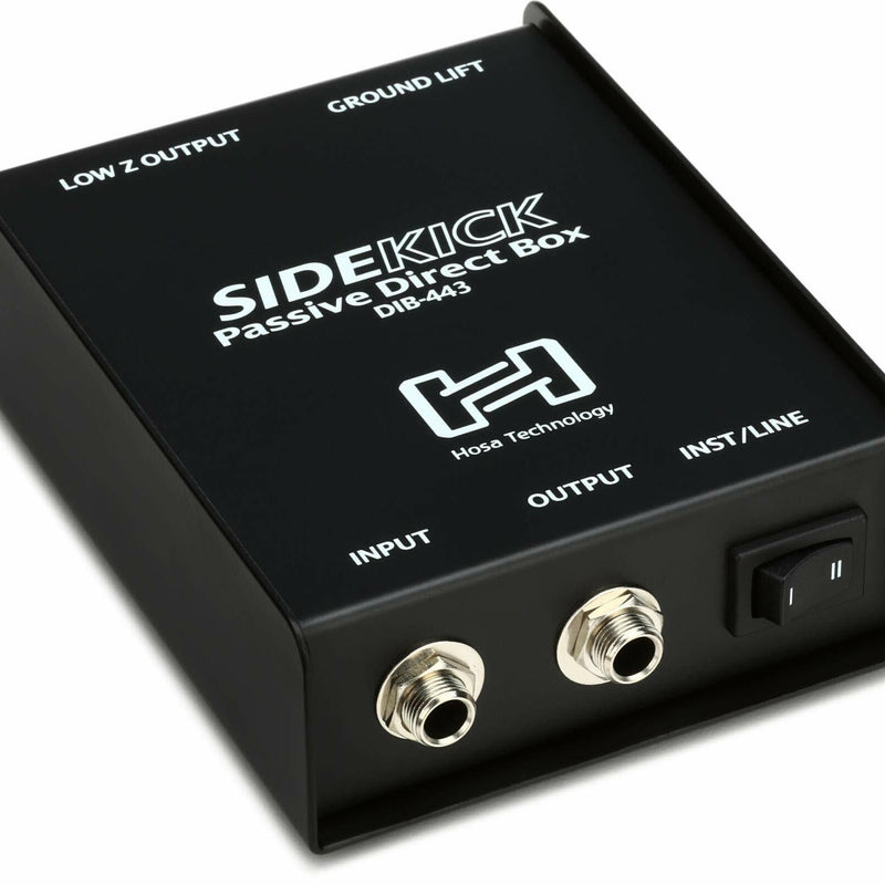 Hosa DIB-443 Sidekick Passive DI Box, 1/4 Inch TS to XLR3M