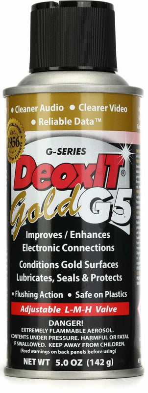 Hosa G5S-6 CAIG DeoxIT GOLD Contact Enhancer 5% Spray, 5 oz