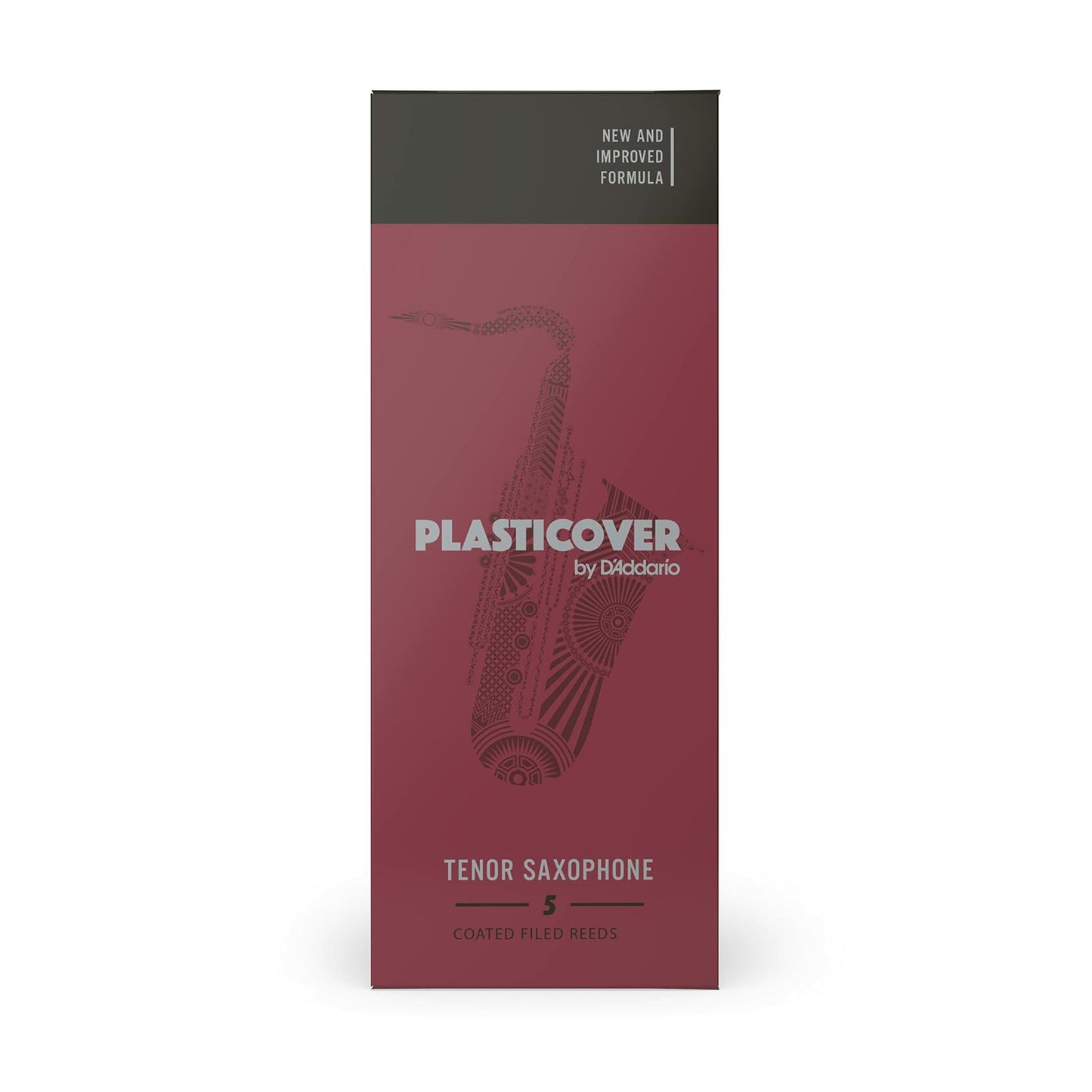 D'Addario Rico Plasticover Tenor Saxophone Reeds - Tenor Sax Reeds, Strength 3.0, 5-pack
